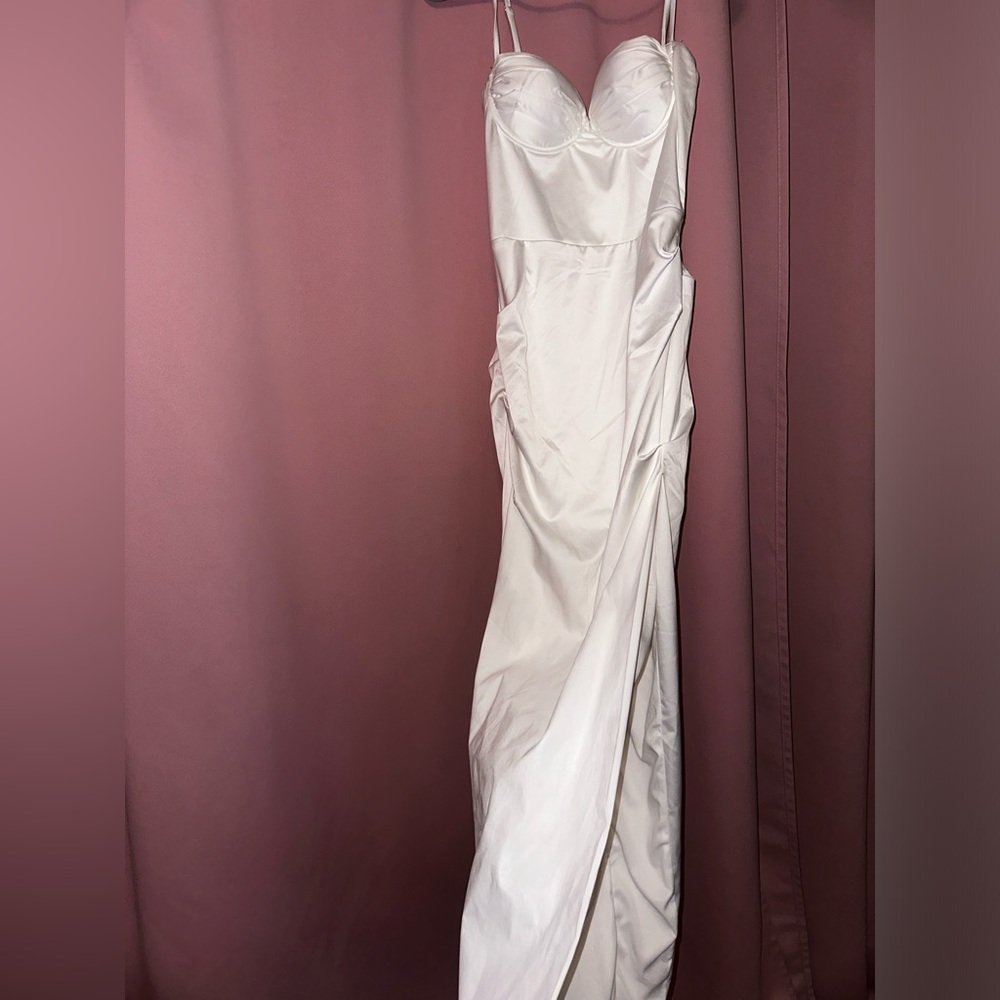 White Silk Dress 🥥🤍